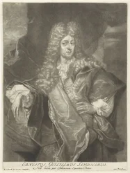 Porträt von Ernst Wilhelm Londicer von Pieter Schenk (I), 1670 - 1713